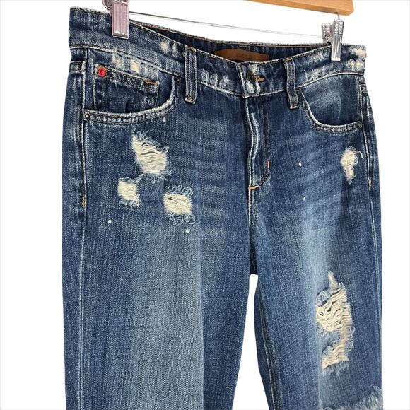 JOE'S JEANS The Billie Crop Boyfriend Slim Jean 100% Cotton Japanese Denim Sz 25 - Picture 4 of 11